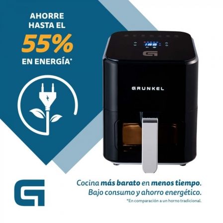 Grunkel Freidora de Aire Digital 4L Negro